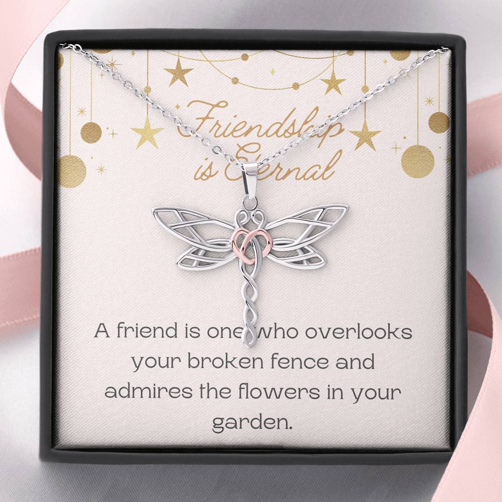 Dragonfly Necklace, Friendship Necklace