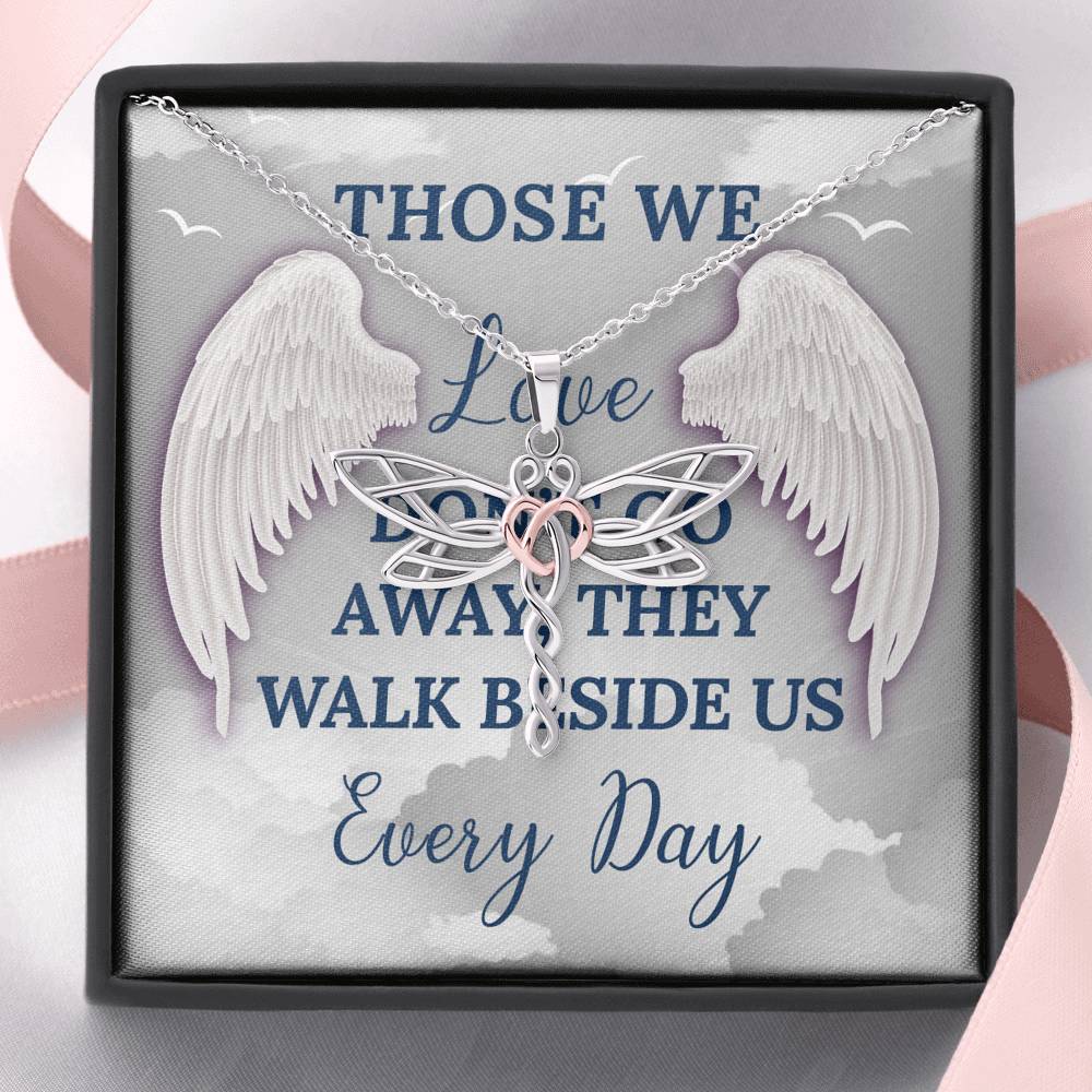 Personalized Memorial Necklace Birth Flower Necklace with Wing Memorial Jewelry Bereavement Gift Wing Memorial Loss of a Loved One Gift