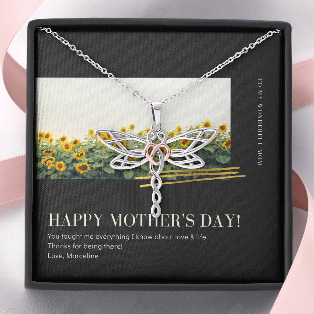 Mother's Day Gift To My Mother For Doing A Great Job Thank You Pendent For Mother In Law Step Mom Grandma Gift With The Message Card