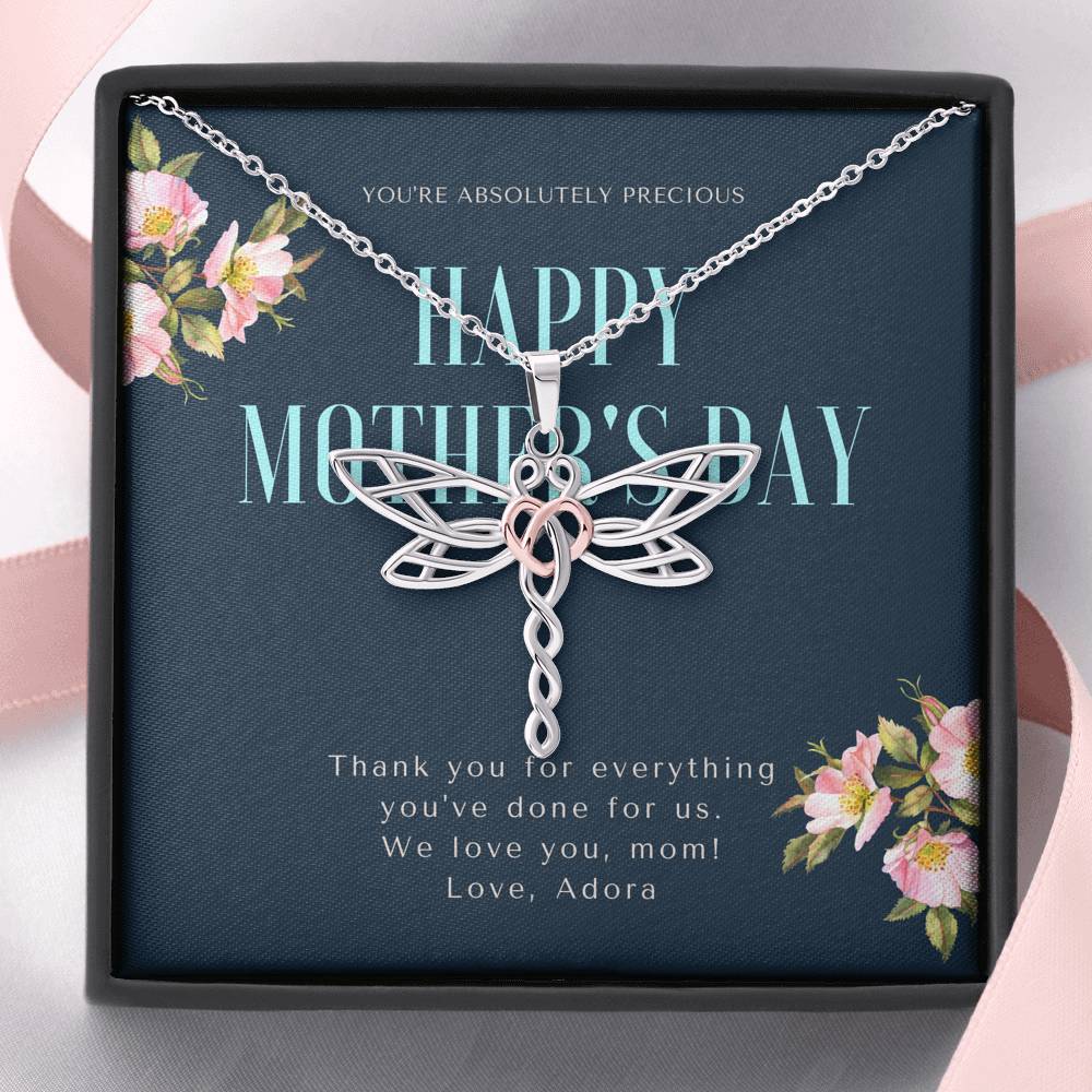 Necklace Gift For Women Thank You Gift To My Mom Mother In Law Grandma Pendent From Daughter Son Boyfriend Girlfriend On Birthday Mother's Day Gift