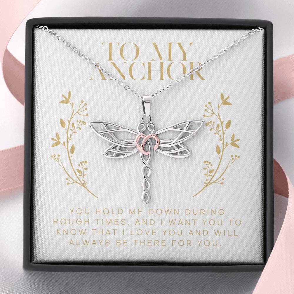 To My Anchor Gift For Women Dragonfly Boho Pendent For Wife On Birthday Wedding Gift