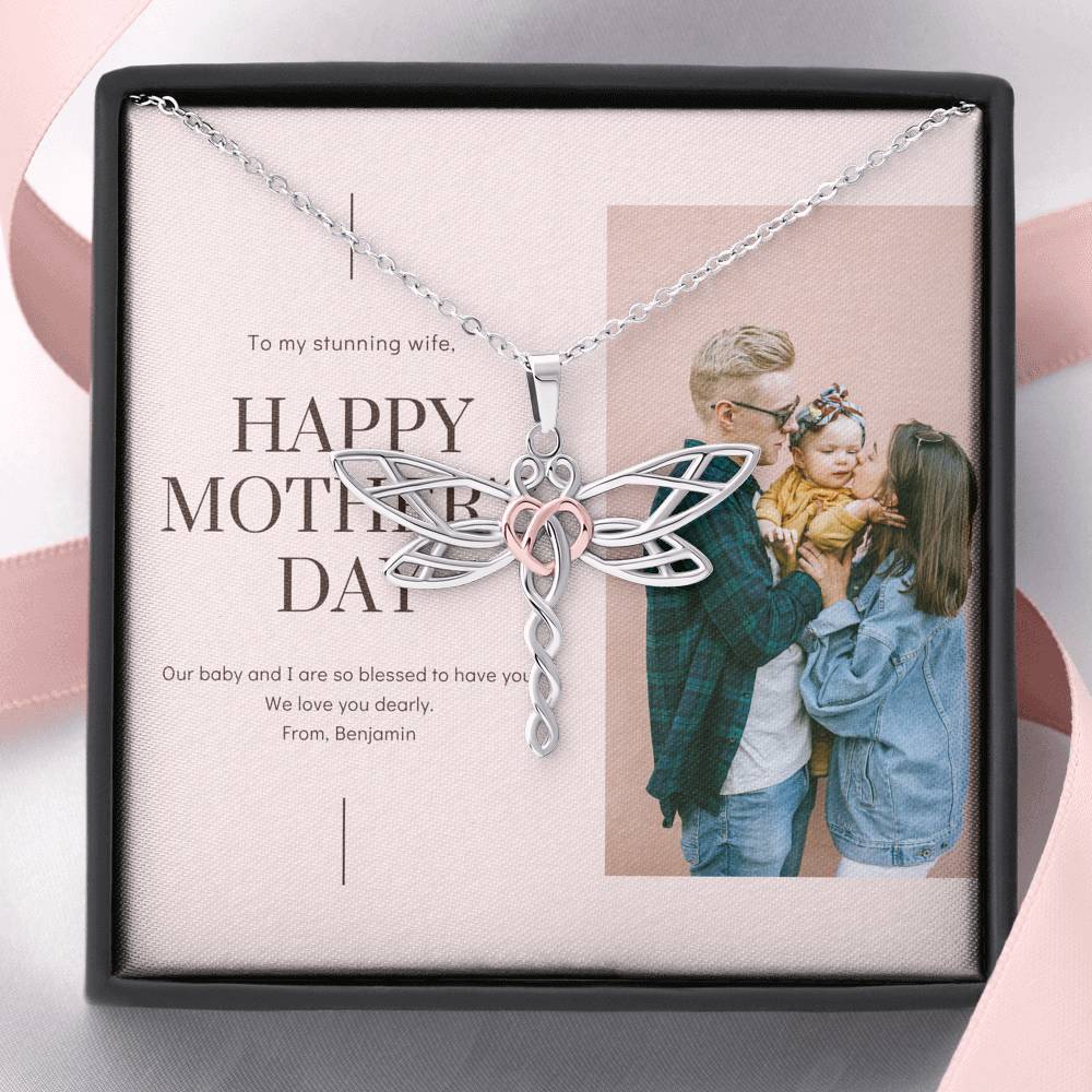Mother's Day Necklace To My Wife From Husband Pendent Gift For Mother Step Mom Mother In Law Gift With The Message Card