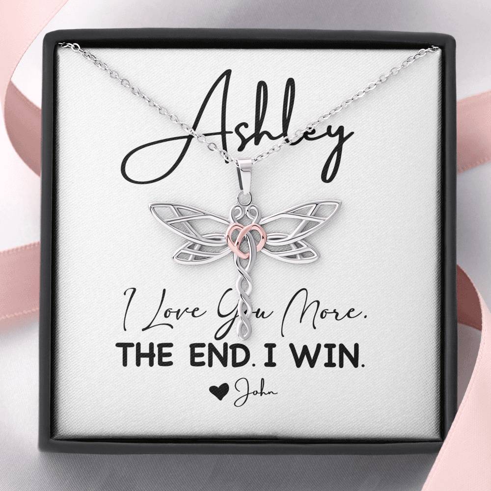 Personalized Pendent Gift for Women Dragonfly Boho Necklace