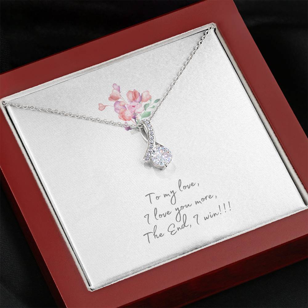 Personalized Gift Girlfriend Necklace for Her Valentines Birthday Gift Alluring Beauty Necklace for Women with Message Card