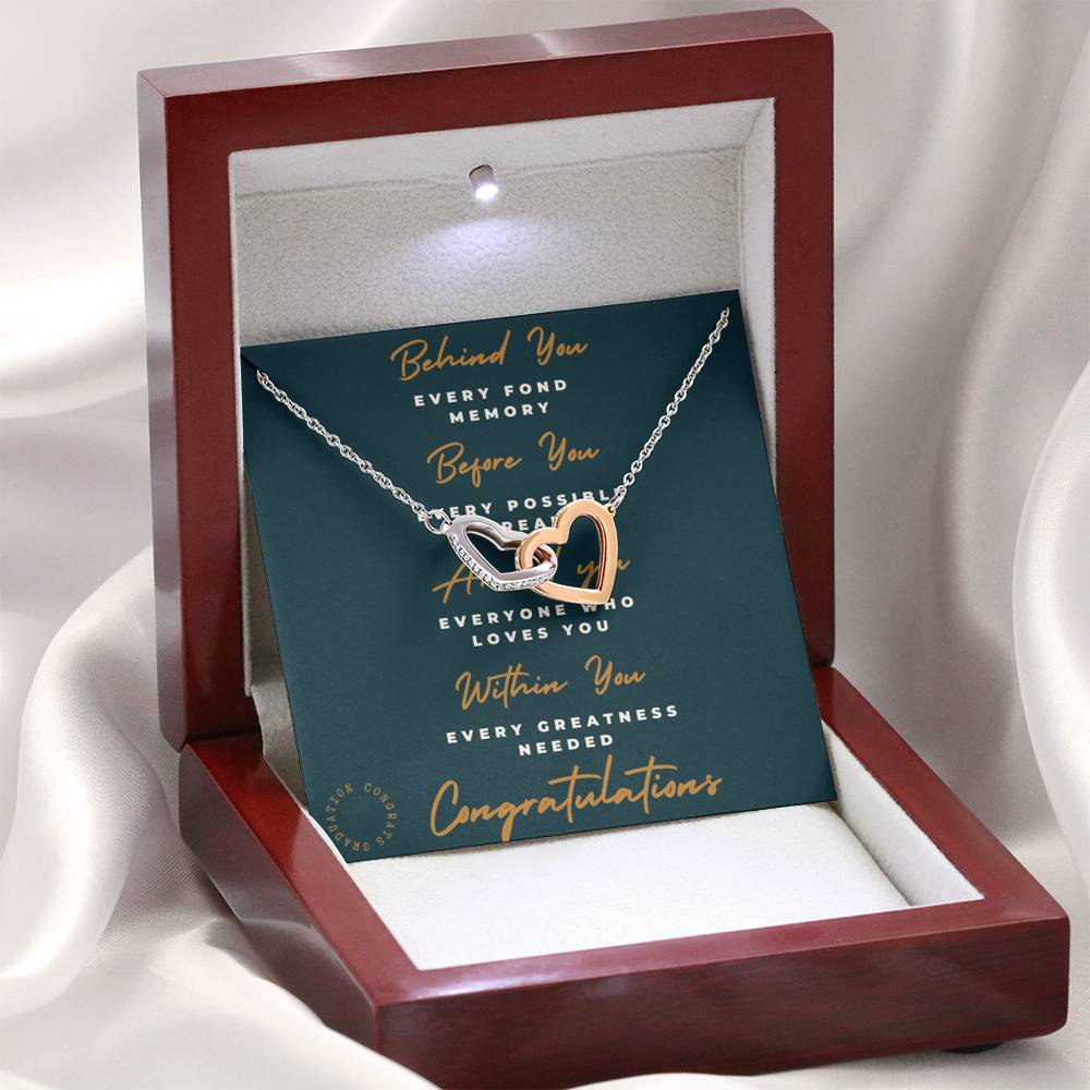 Graduation Card Necklace For Her, Congratulations Card, High School, College Graduation Gift, Medical Student, Nursing School Grad Gift