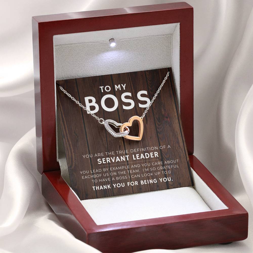 Best Boss Ever Gift For Women Heart Pendent