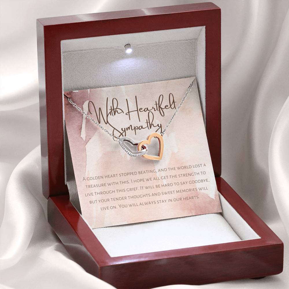 Bereavement Gift Necklace, Memorial Gift, Grief Gift, Sympathy Card For Loved One