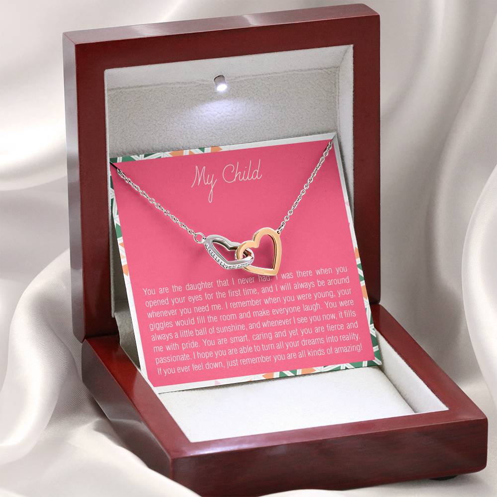 To My Daughter Necklace Gift From Mom Dad On Her Birthday Graduation Wedding Gift With The Message Card For Women