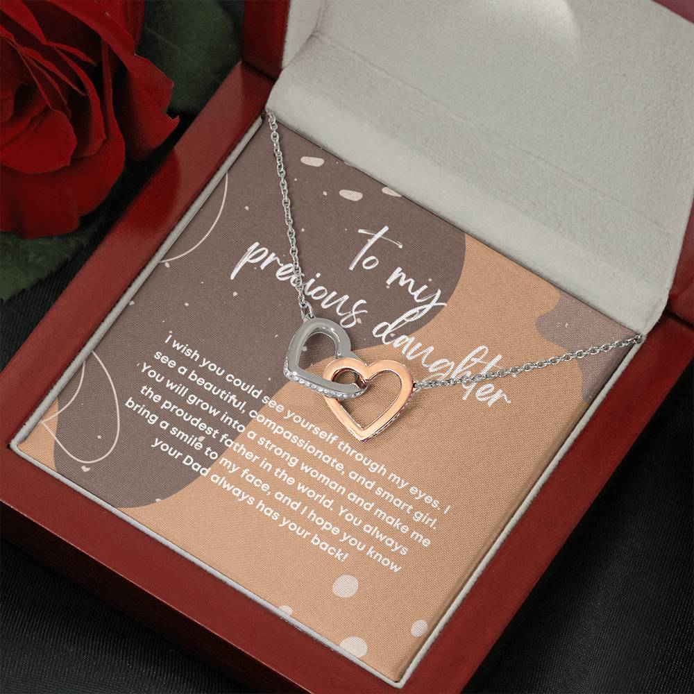 Personalized Gift for Daughter, Heart Necklace From Dad, Best Gift for Daughter from Dad, Birthday Gift