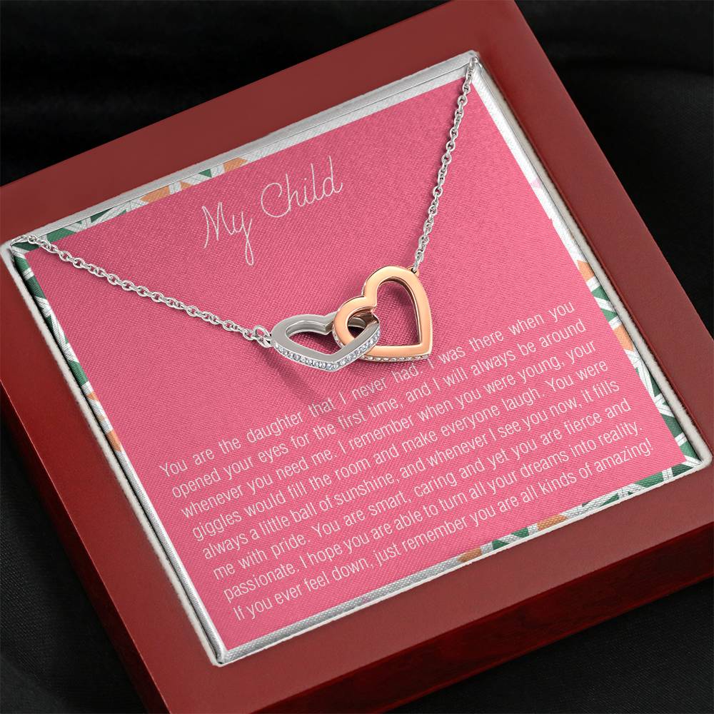 To My Daughter Necklace Gift From Mom Dad On Her Birthday Graduation Wedding Gift With The Message Card For Women