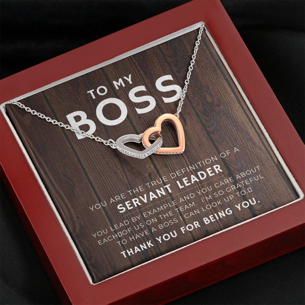 Best Boss Ever Gift For Women Heart Pendent