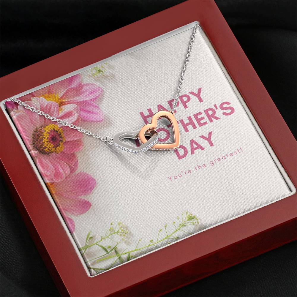 New Mom Necklace Personalize Necklace, Mother and Daughter Necklace, Mom Birthday Card, Mothers Day Gift From Son, Mothers Day Gift Box, Unbiological Mom Gift,