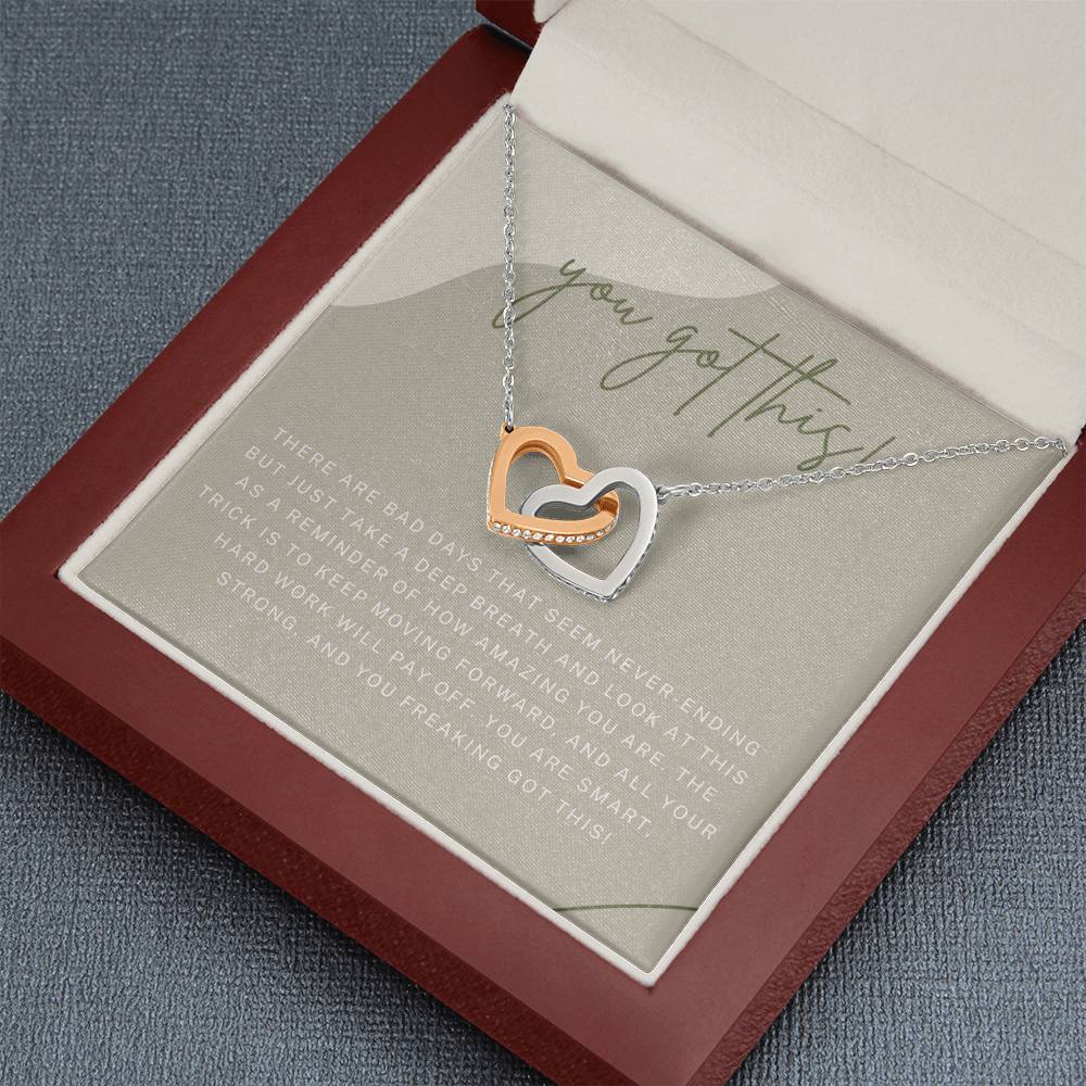 Motivational Inspirational Gift for Her, Gift Necklace for Sister Friend Coworker