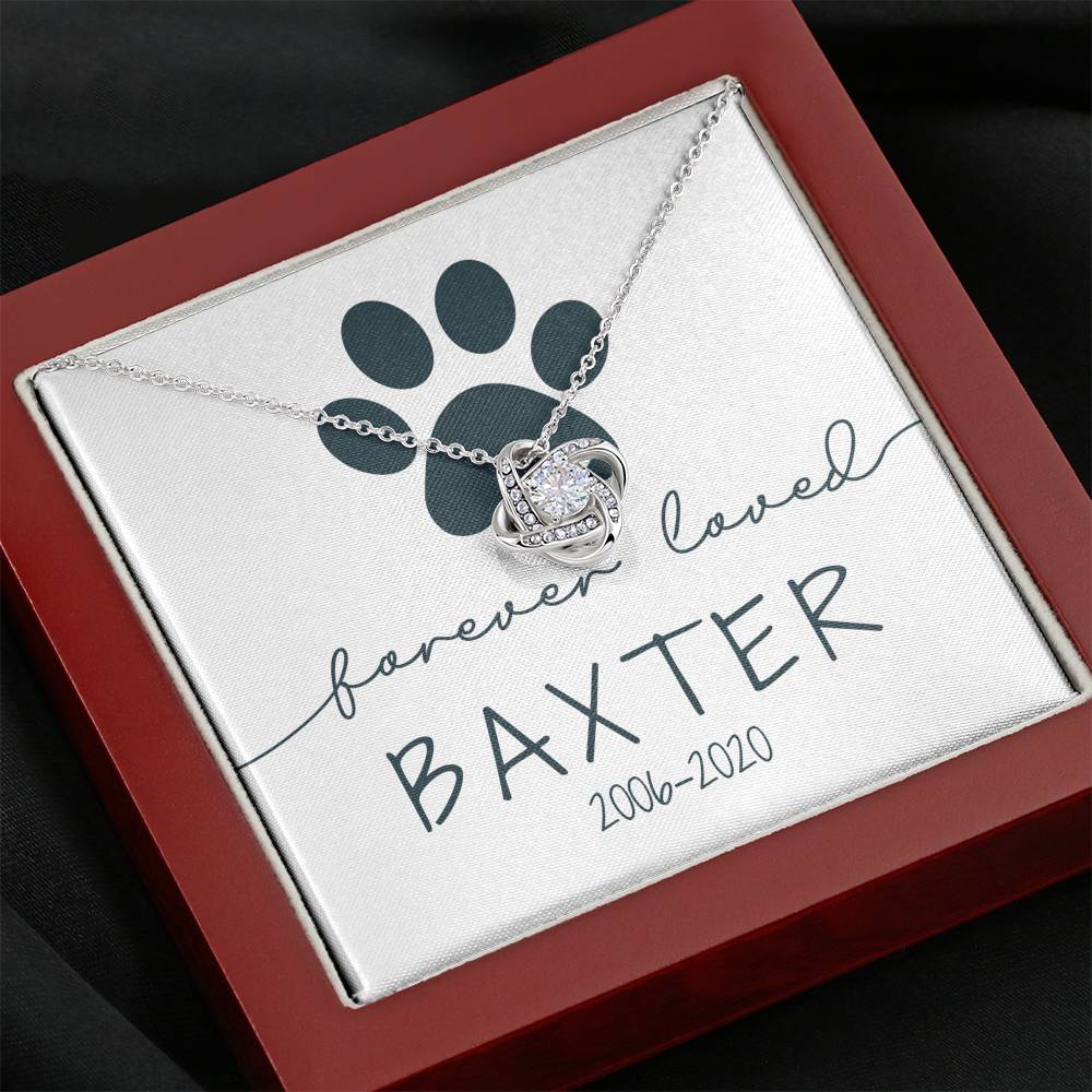 Love Knot Valentine Day Necklace Gift For Female