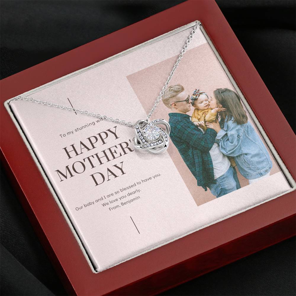 Necklace Gift To My Wife On Mother's Day From Husband Pendent Gift For Mom Mother In Law Grandma Gift With The Message Card