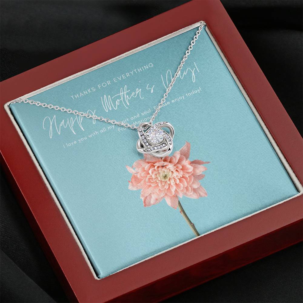 Personalized Necklace For Women Thank You Gift To My Mother Mother In Law Grandma Pendent Gift With The Message Card On Mother's Day