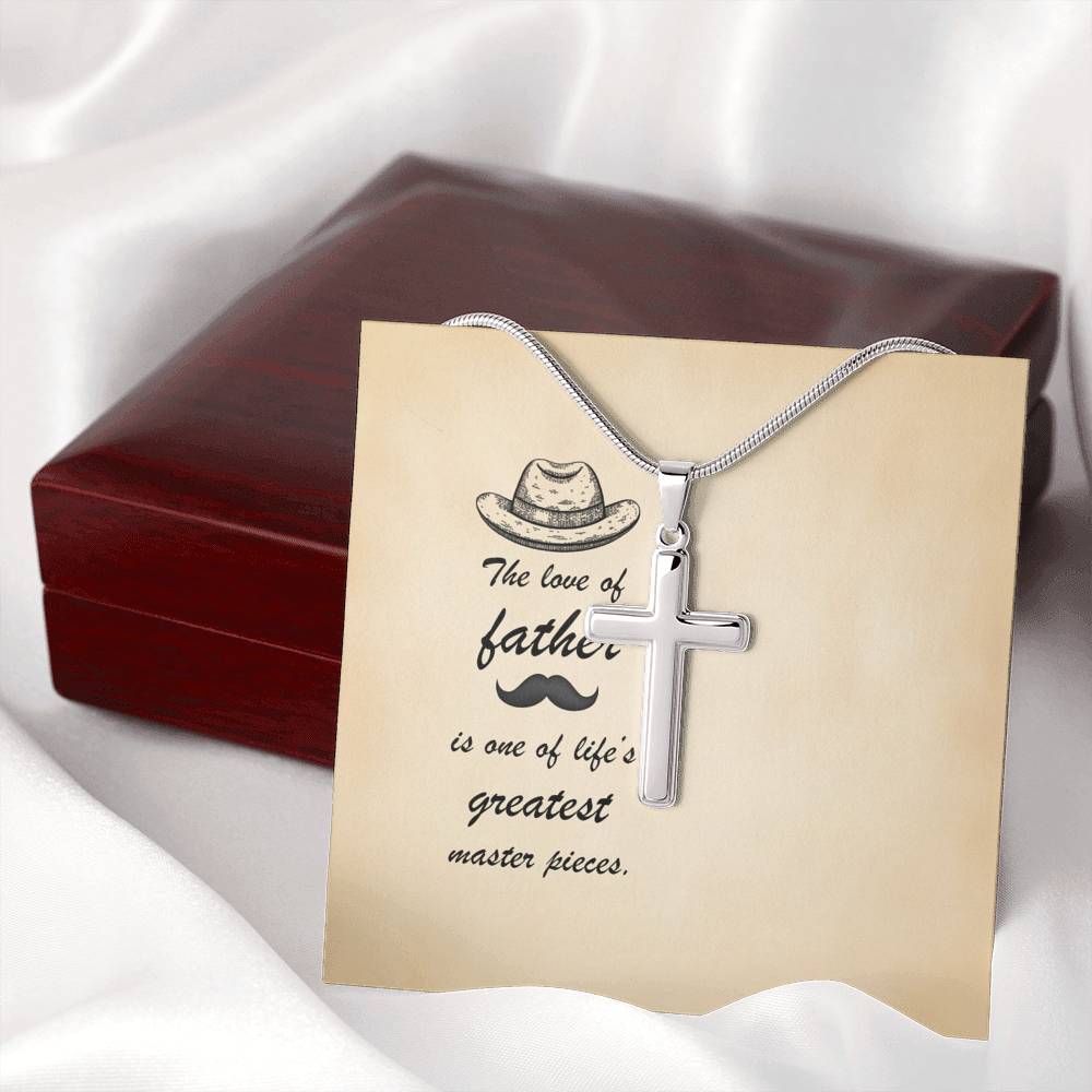 Father Day Gift, Cross Necklace, To Dad, Gifts for Dad