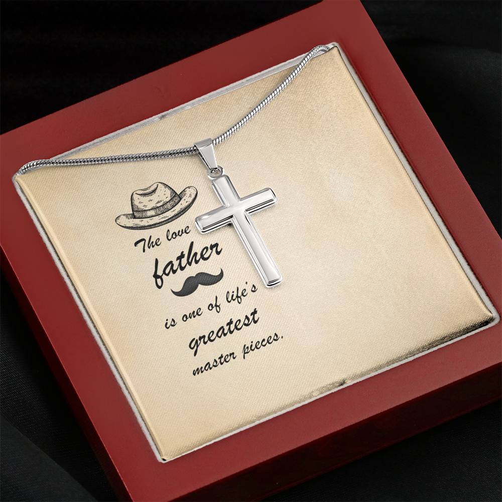 Father Day Gift, Cross Necklace, To Dad, Gifts for Dad