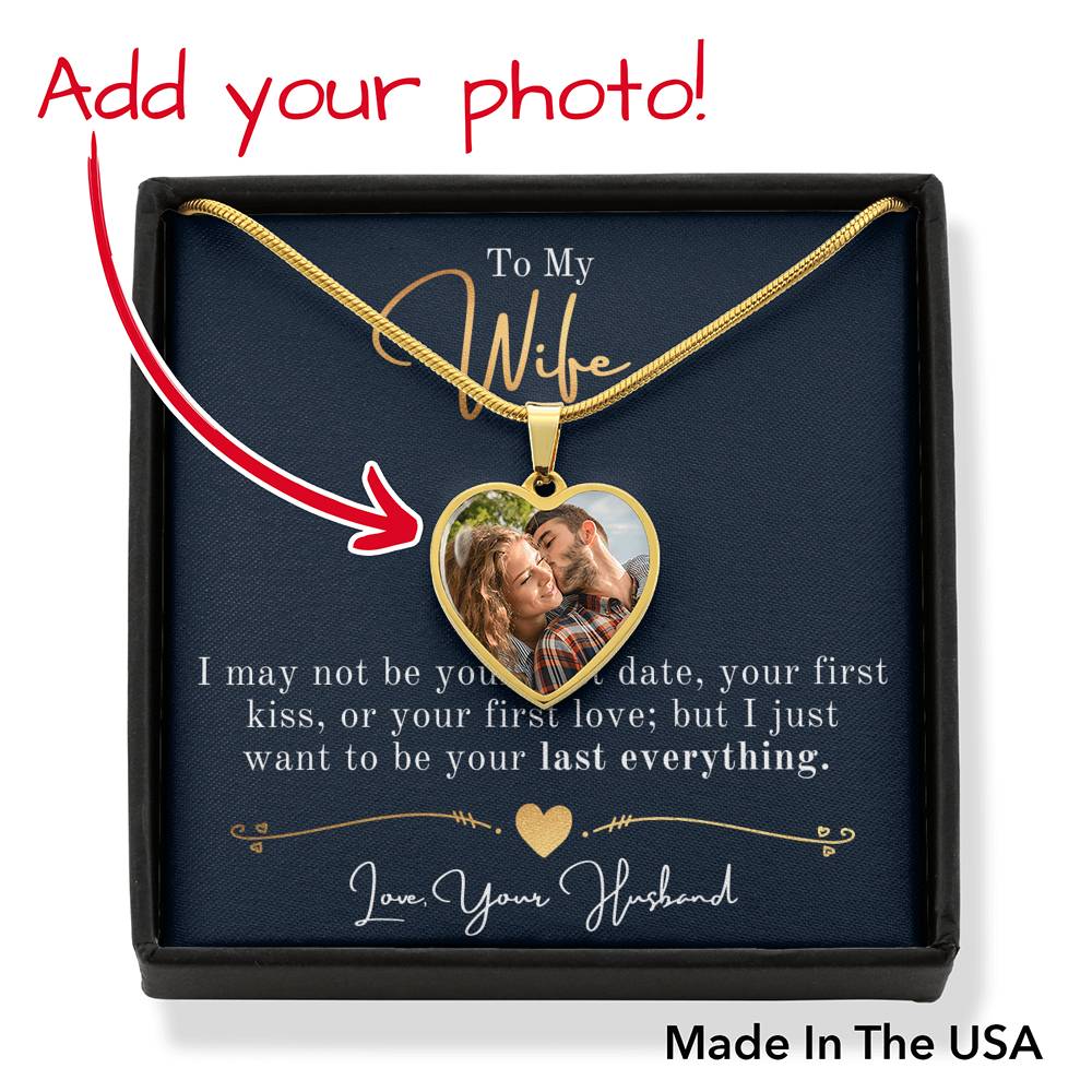 Personalized Necklace, Hearts Necklace, Valentine Day Gift for Her, Pendant Necklace Wife, Gift for Girlfriend, Personalized Message Card