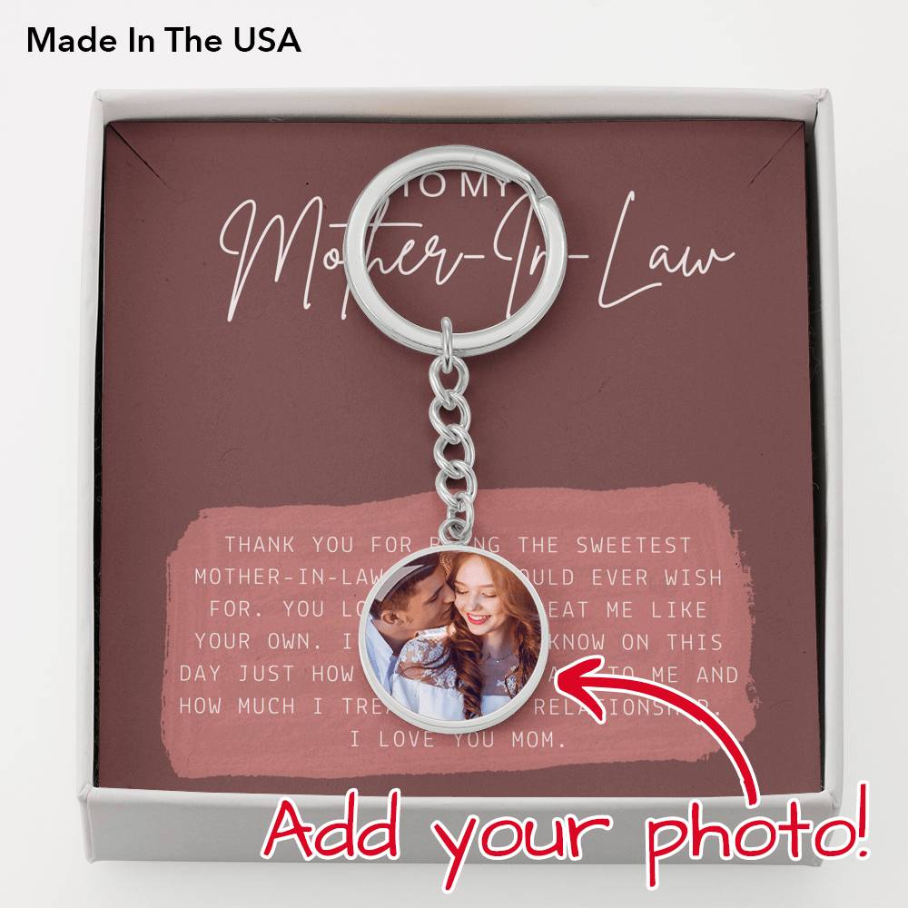 Mother's Day Key Ring Personalized Gift To My Mother In Law Grandma Mom Gift Customized Picture Keychain Gift On Birthday Wedding