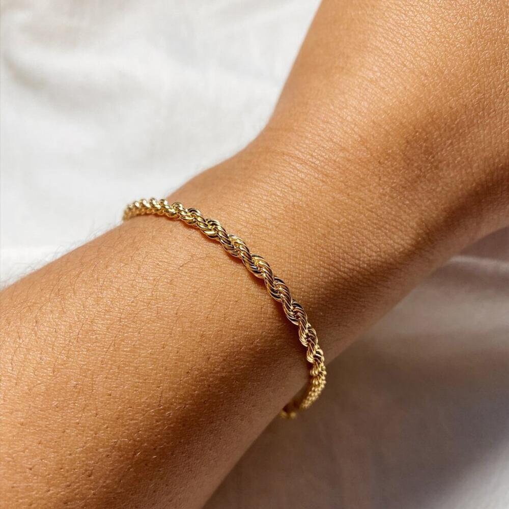 Gold Bracelets, Silver Bracelets, Rope Chain, Link Chain, Chain Bracelet, SilverJewelry, Rope Bracelet, Chain Jewelry, Bracelet for Women,