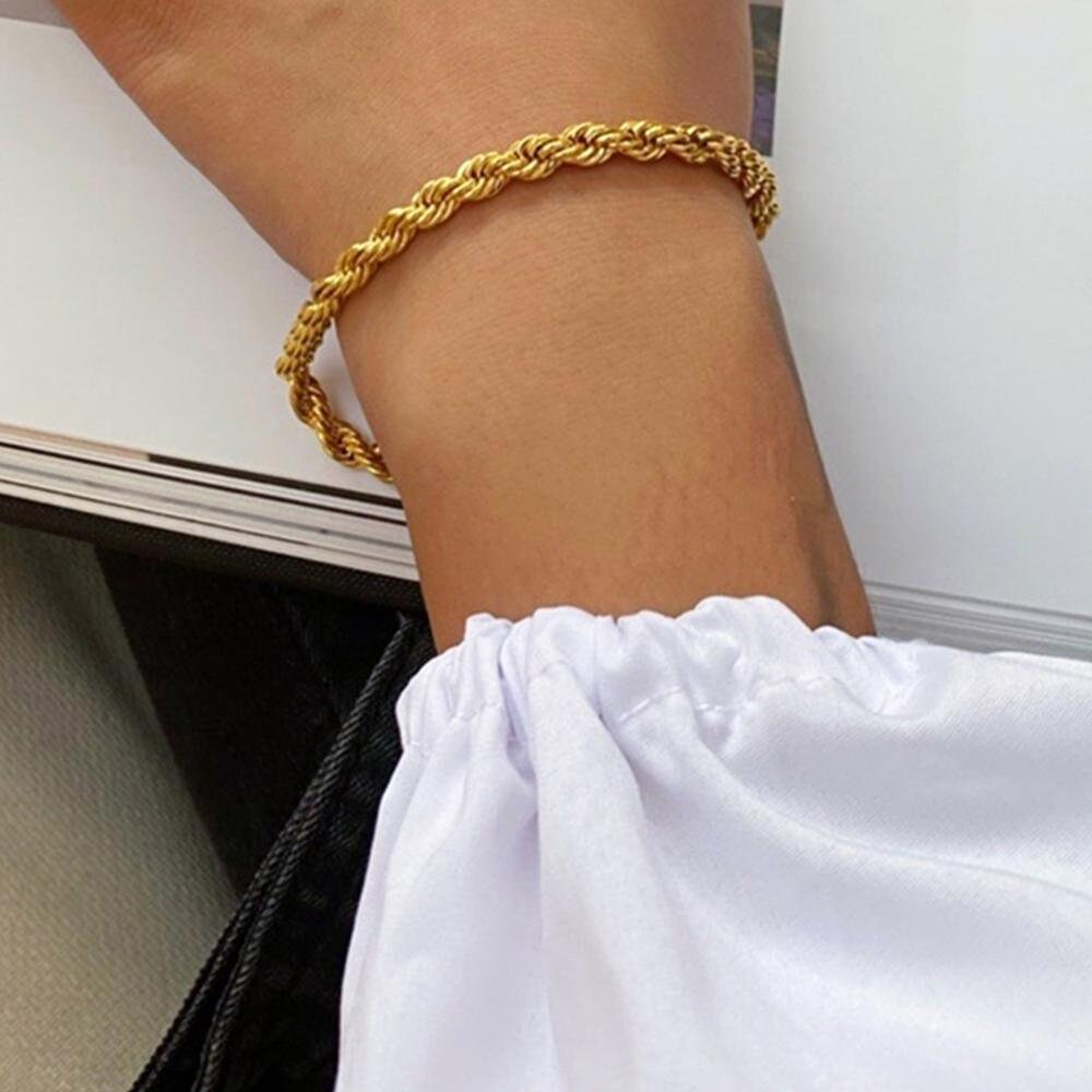 Gold Bracelets, Silver Bracelets, Rope Chain, Link Chain, Chain Bracelet, SilverJewelry, Rope Bracelet, Chain Jewelry, Bracelet for Women,