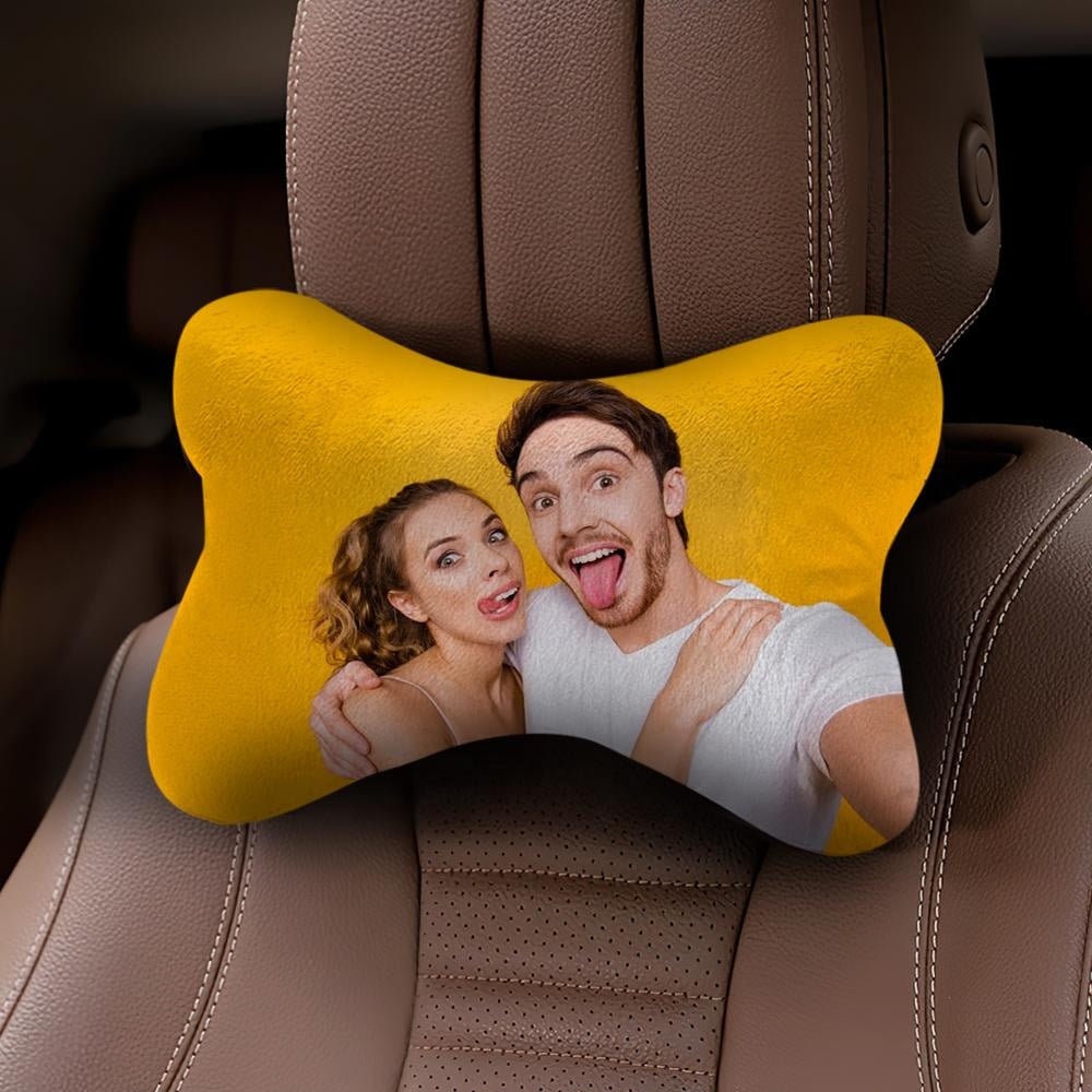 Personalized Photo Car Pillow Custom Picture Printed Neck Rest Car Pillow Neck Rest Pad Head Support Pillow