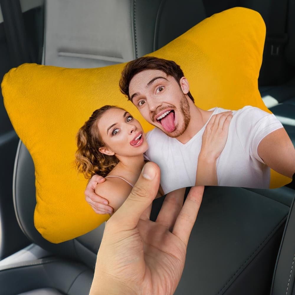 Personalized Photo Car Pillow Custom Picture Printed Neck Rest Car Pillow Neck Rest Pad Head Support Pillow