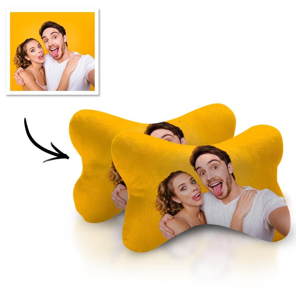 Personalized Photo Car Pillow Custom Picture Printed Neck Rest Car Pillow Neck Rest Pad Head Support Pillow