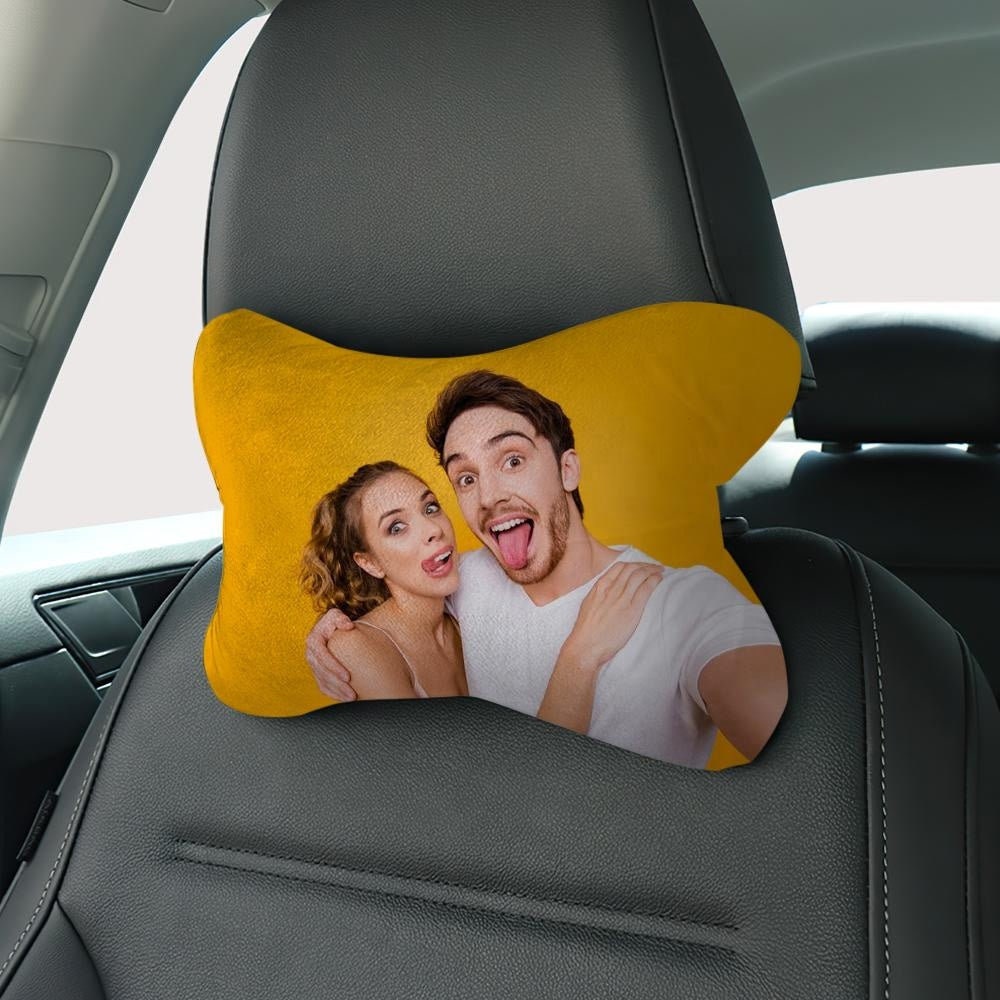 Personalized Photo Car Pillow Custom Picture Printed Neck Rest Car Pillow Neck Rest Pad Head Support Pillow