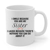 Customize Family Gift Mug, Sister, Brother, Mother, Dad, Step Mom, Step Dad, Sister in law, Mother in law