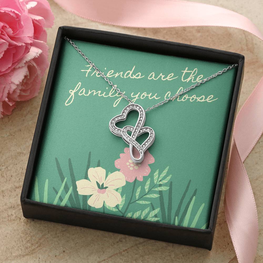 Friendship Double Heart Necklace My Gift For My Friend This Valentines Valentine Gifts For Bestfriends