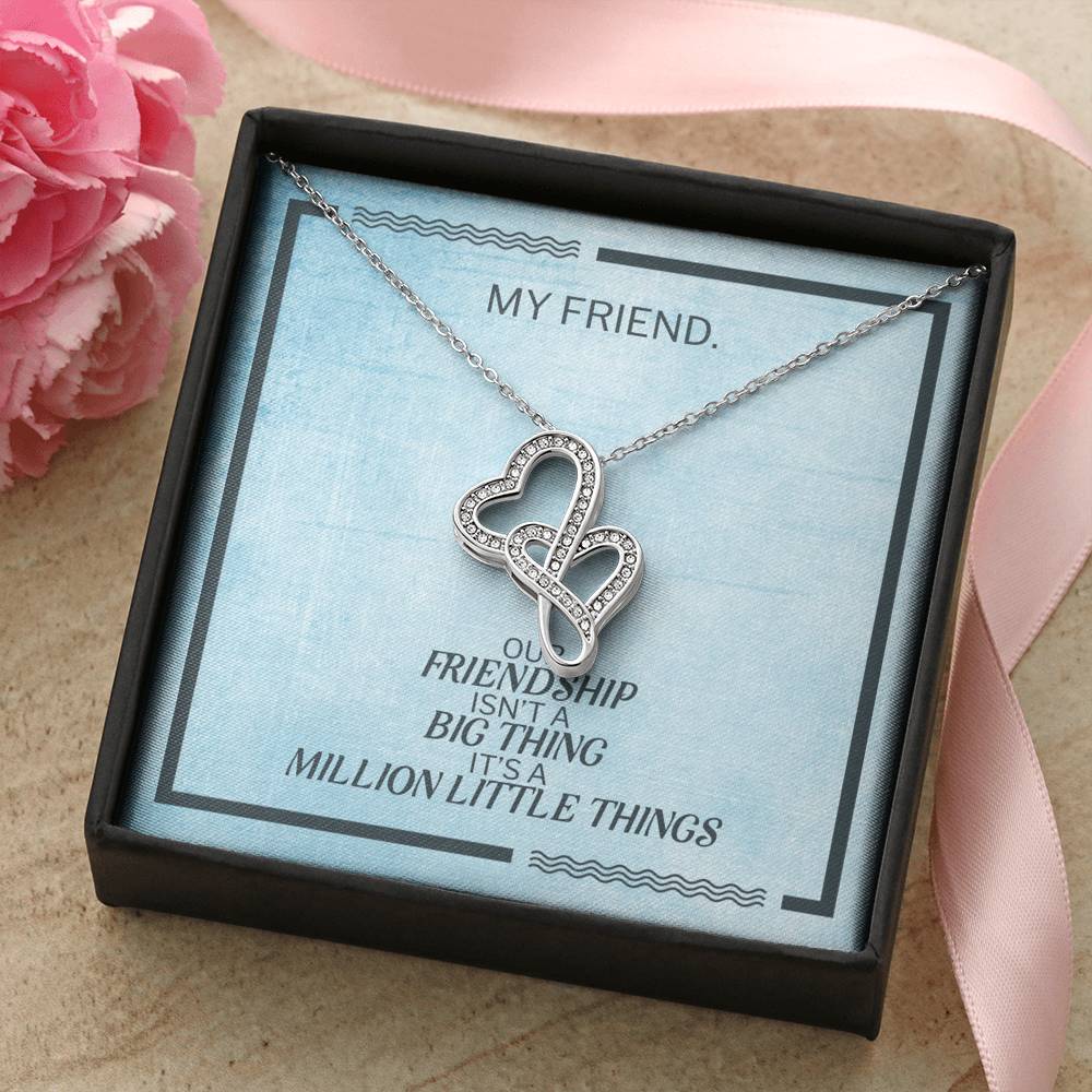 Modern Heart Necklace Gift To My Forever Friend On Birthday Engagement Party Pendent