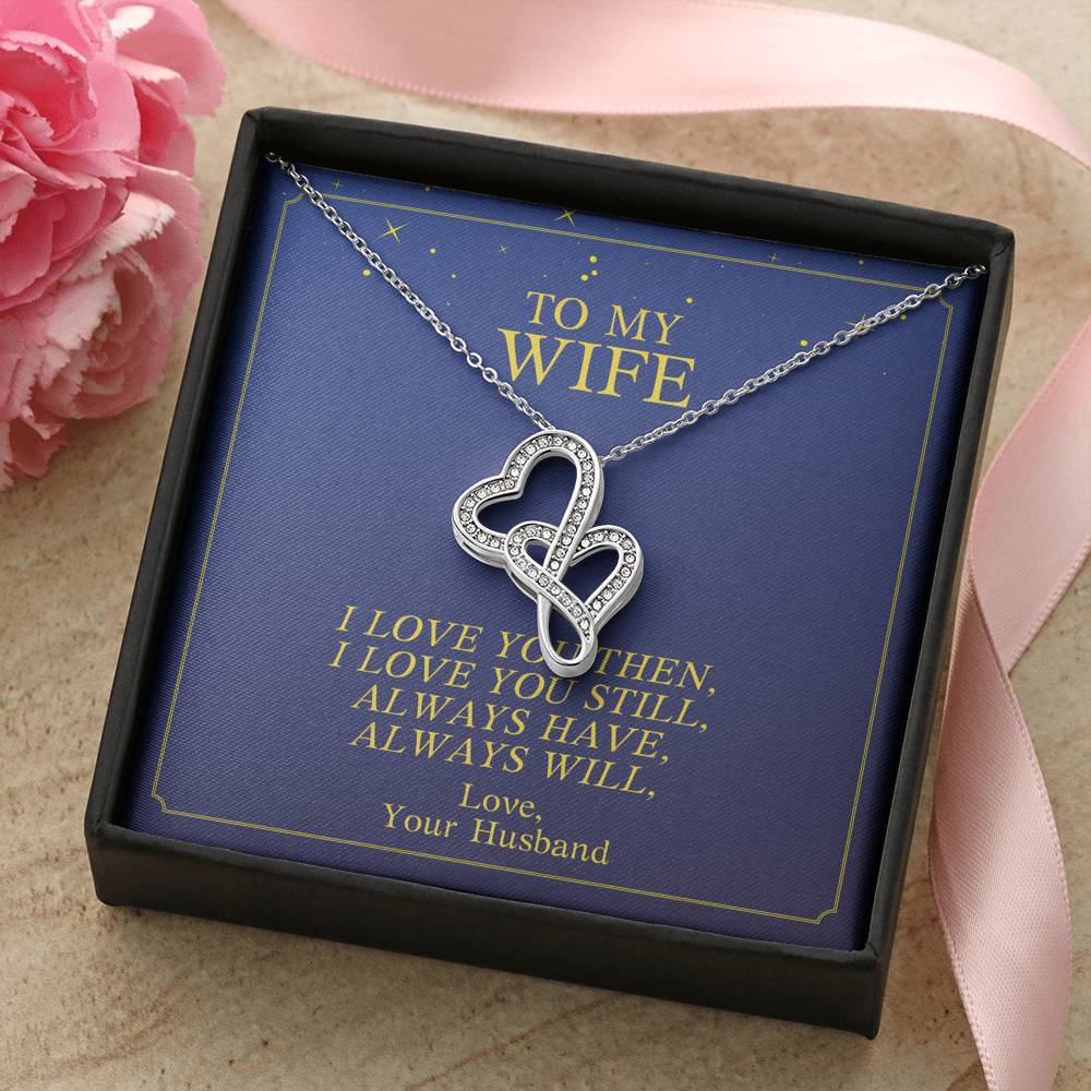 To My Wife Necklace Gift From Husband On Her Birthday Valentine's Day Anniversary Wedding Gift With The Message Card