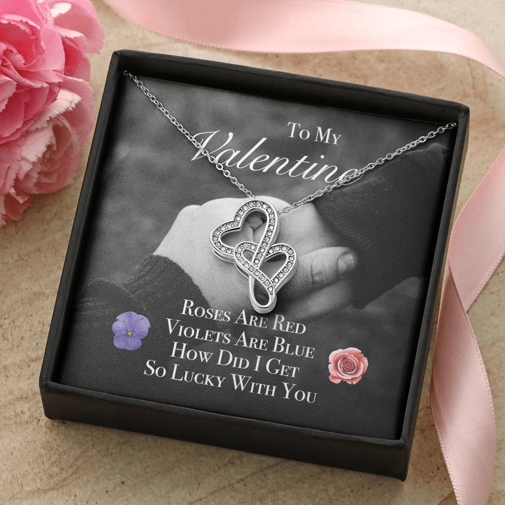 Personalized Necklace For Women To My Wife Girlfriend Pendent On Valentine's Day Birthday Anniversary Gift With The Message Card