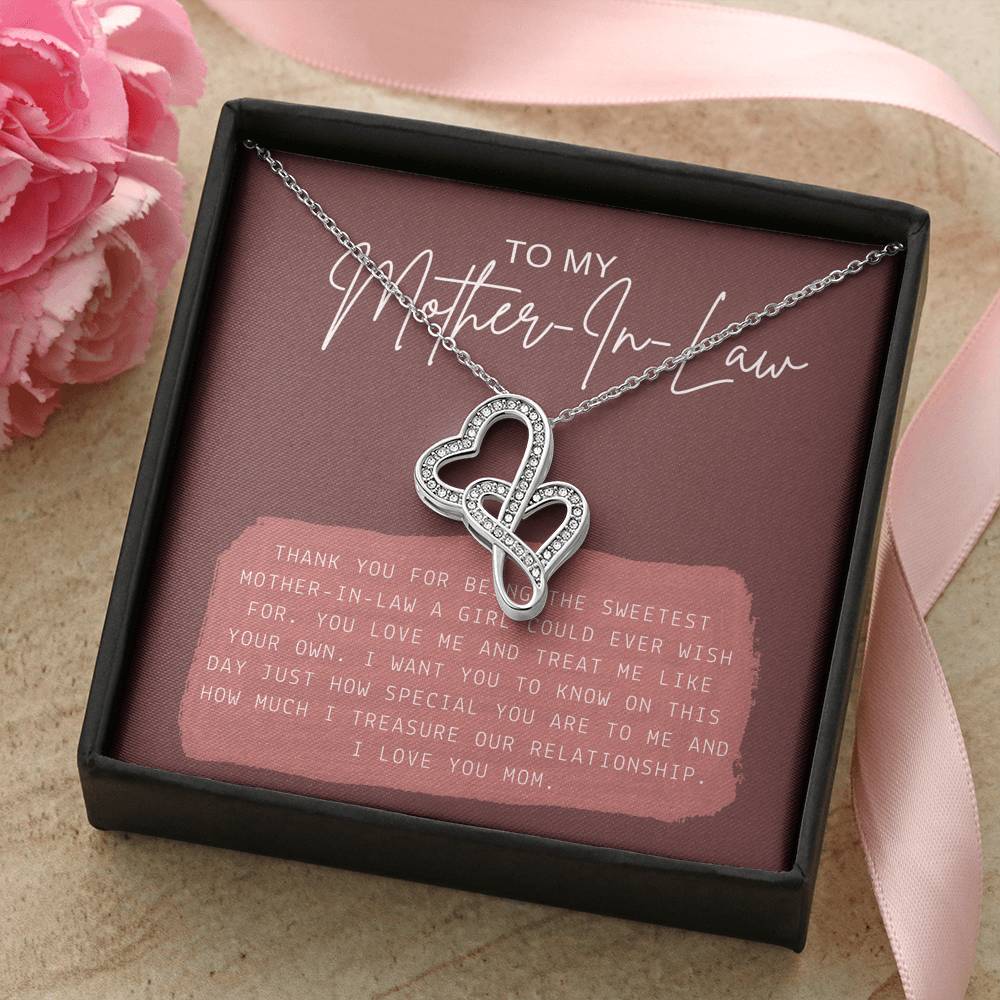 Personalized Necklace Gift For Women To My Mother In Law Step Mom Grandma Gift With The Message Card From Bride Groom Boyfriend Girlfriend