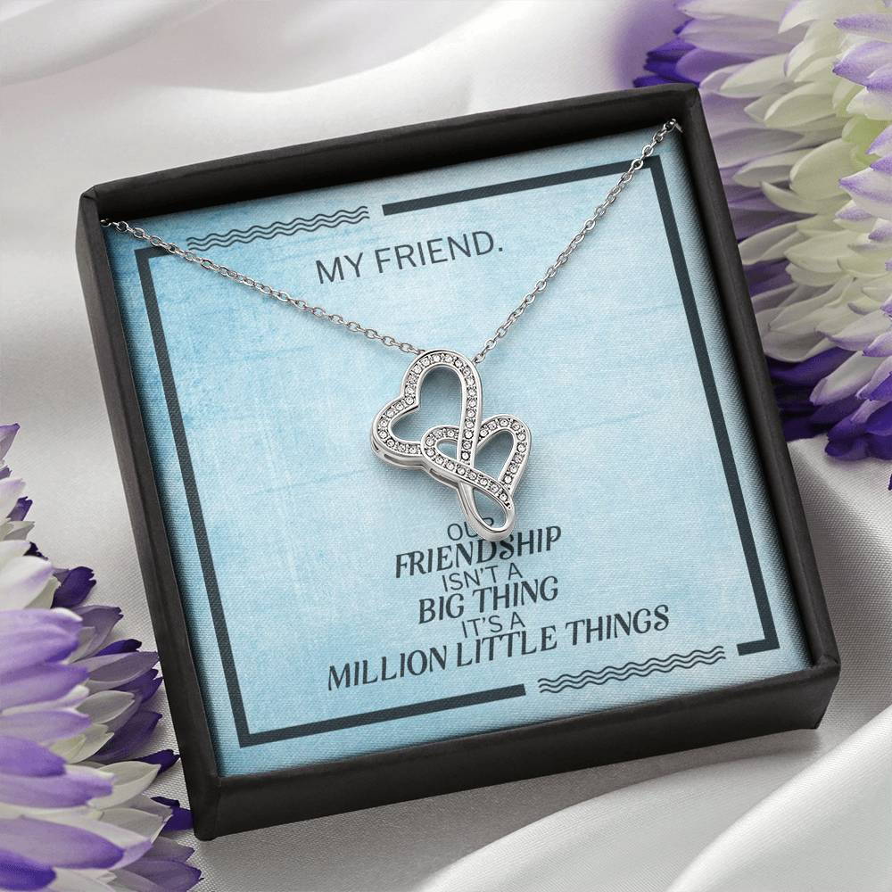 Modern Heart Necklace Gift To My Forever Friend On Birthday Engagement Party Pendent