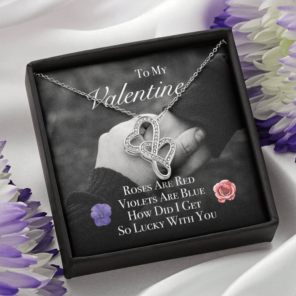 Personalized Necklace For Women To My Wife Girlfriend Pendent On Valentine's Day Birthday Anniversary Gift With The Message Card