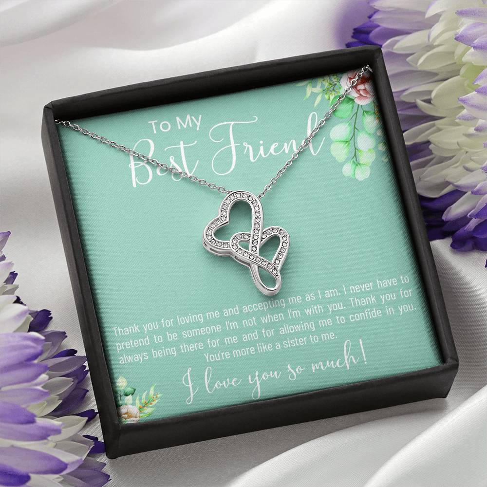 Personalized Friendship Heart Pendent To My Best Friend On Her Wedding Ceremony