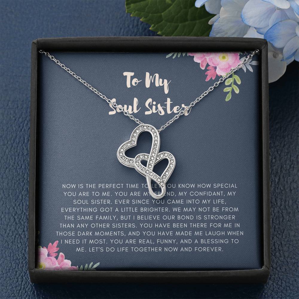 Personalized Necklace Gift For Women On Birthday Engagement Graduation Wedding Gift To My Soul Sister Best Friend Cousin
