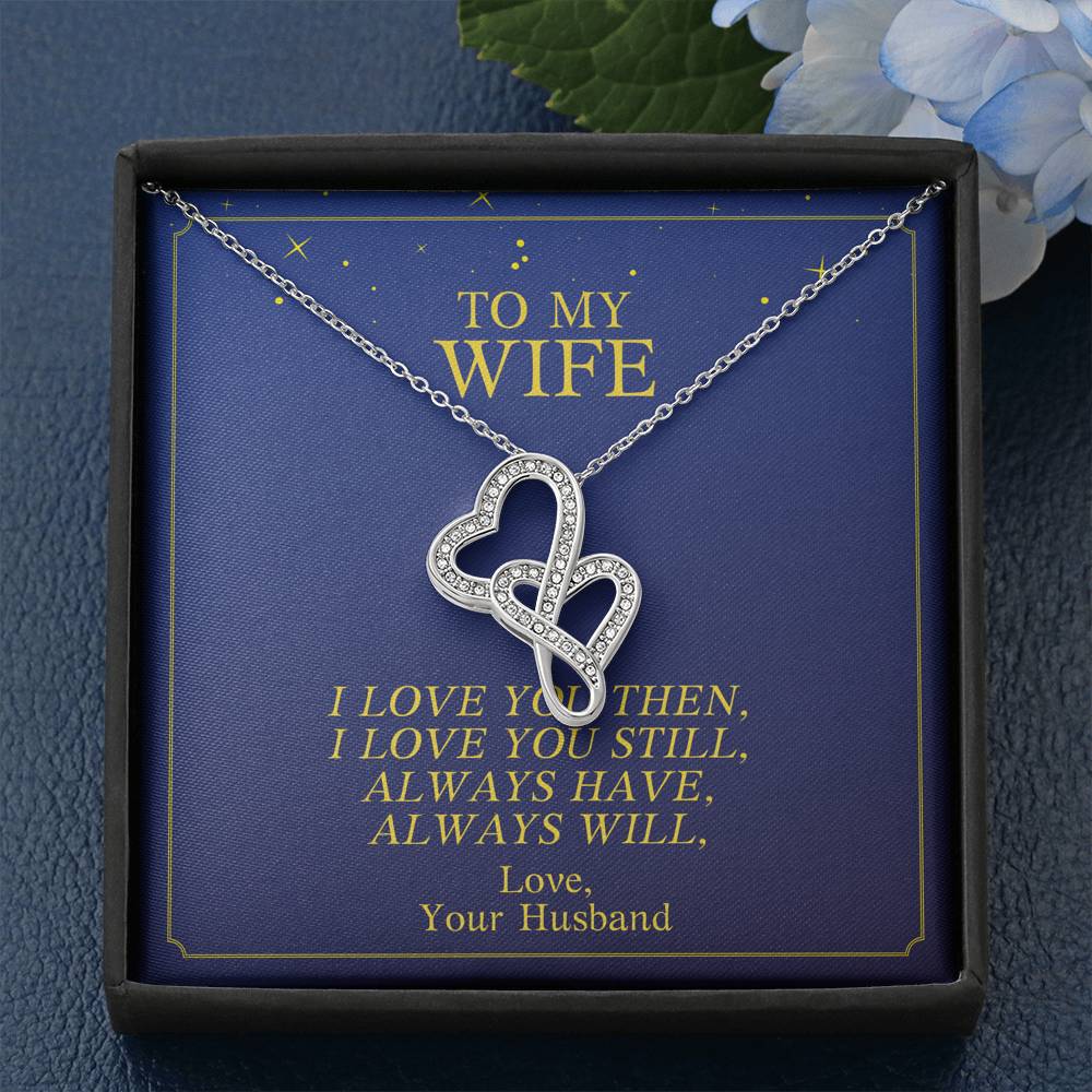 To My Wife Necklace Gift From Husband On Her Birthday Valentine's Day Anniversary Wedding Gift With The Message Card