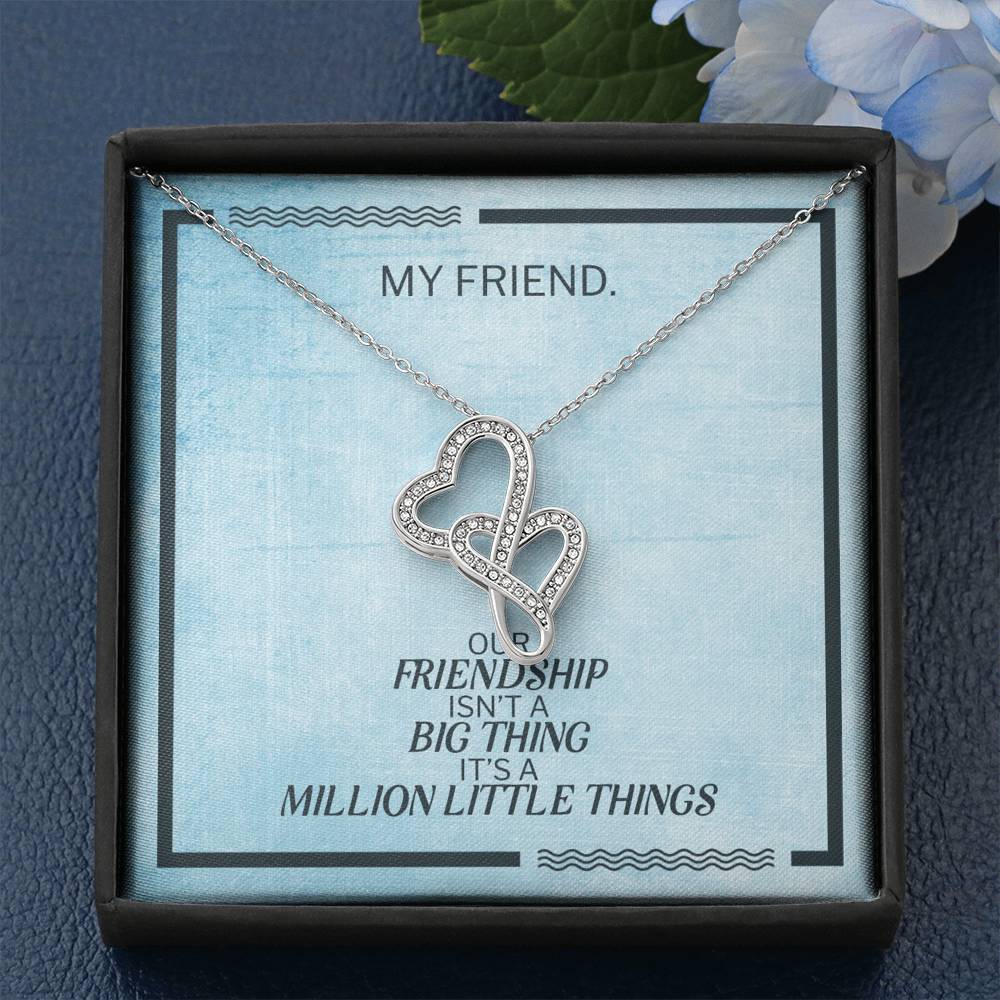 Modern Heart Necklace Gift To My Forever Friend On Birthday Engagement Party Pendent