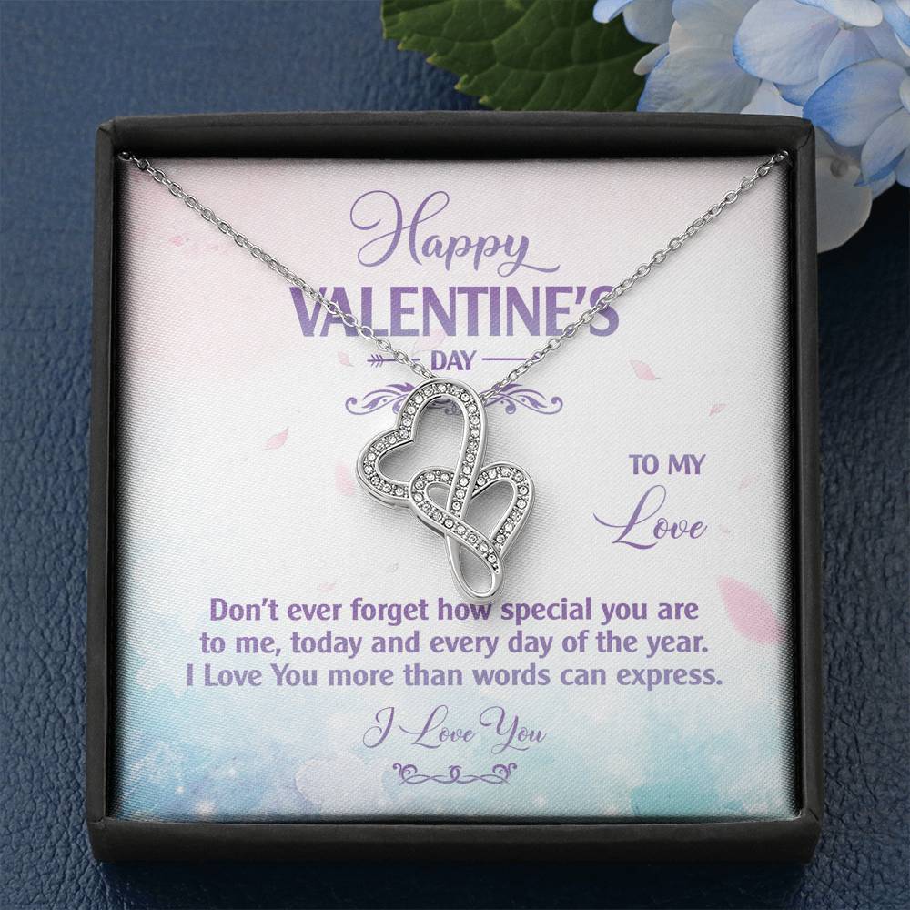 Valentines Heart Necklace Gift To My Wife On This Valentines Day