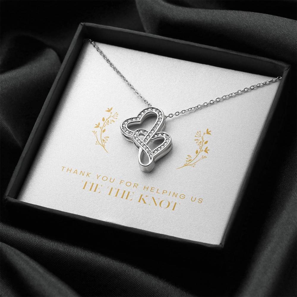 Thank You Gift Necklace To My True Friend Thanks for Support Appreciation Heart Pendent