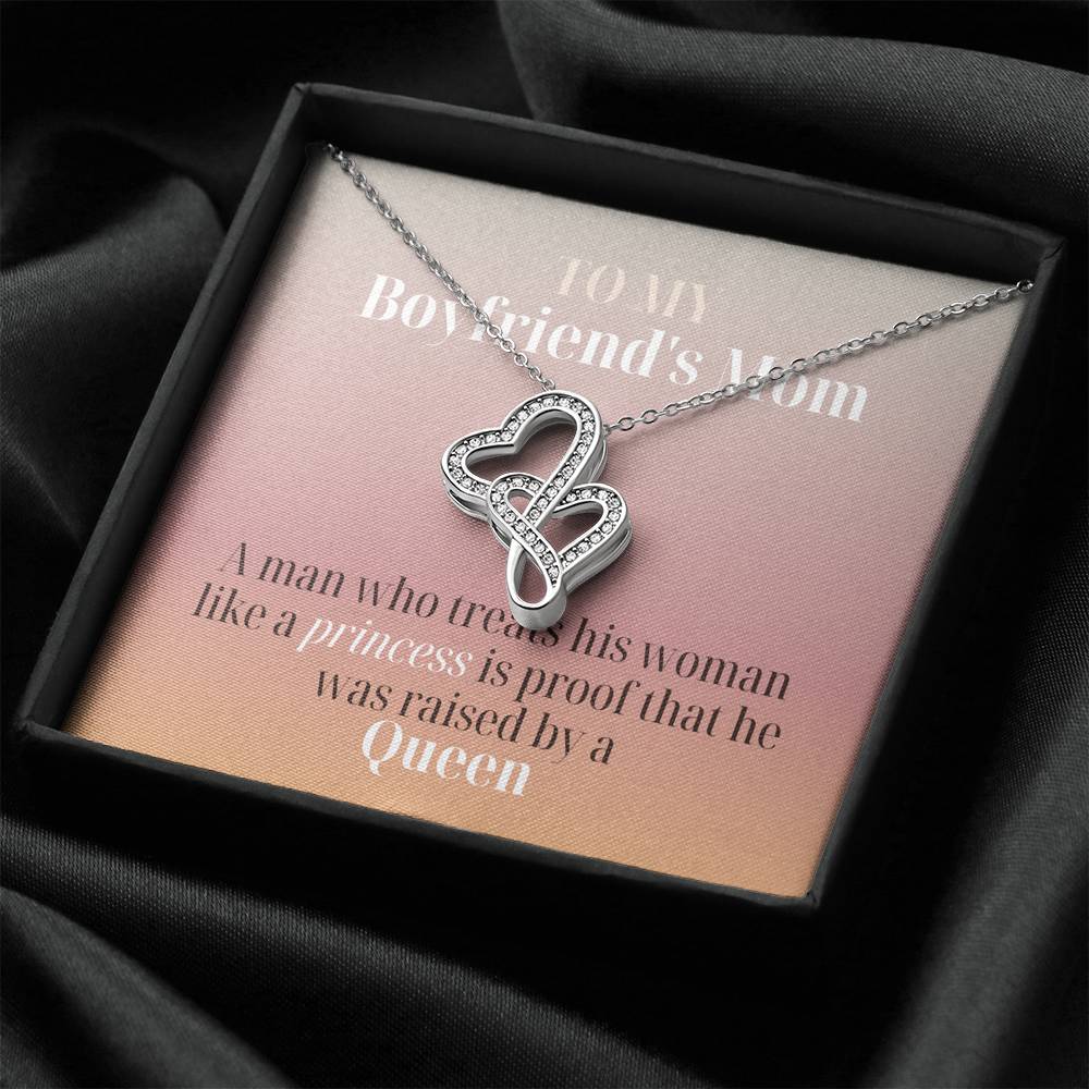 Mother's Day Personalized Heart Necklace Gift To My Boyfriend's Mom