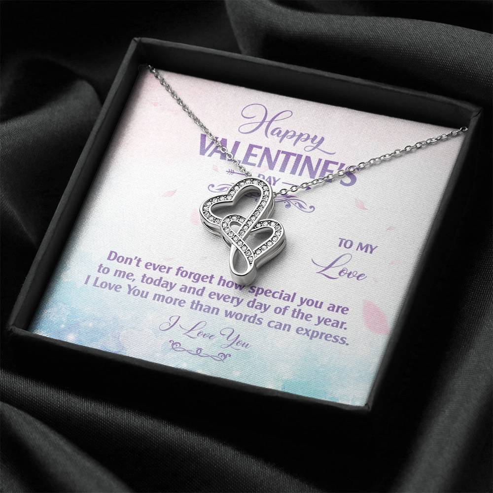 Valentines Heart Necklace Gift To My Wife On This Valentines Day