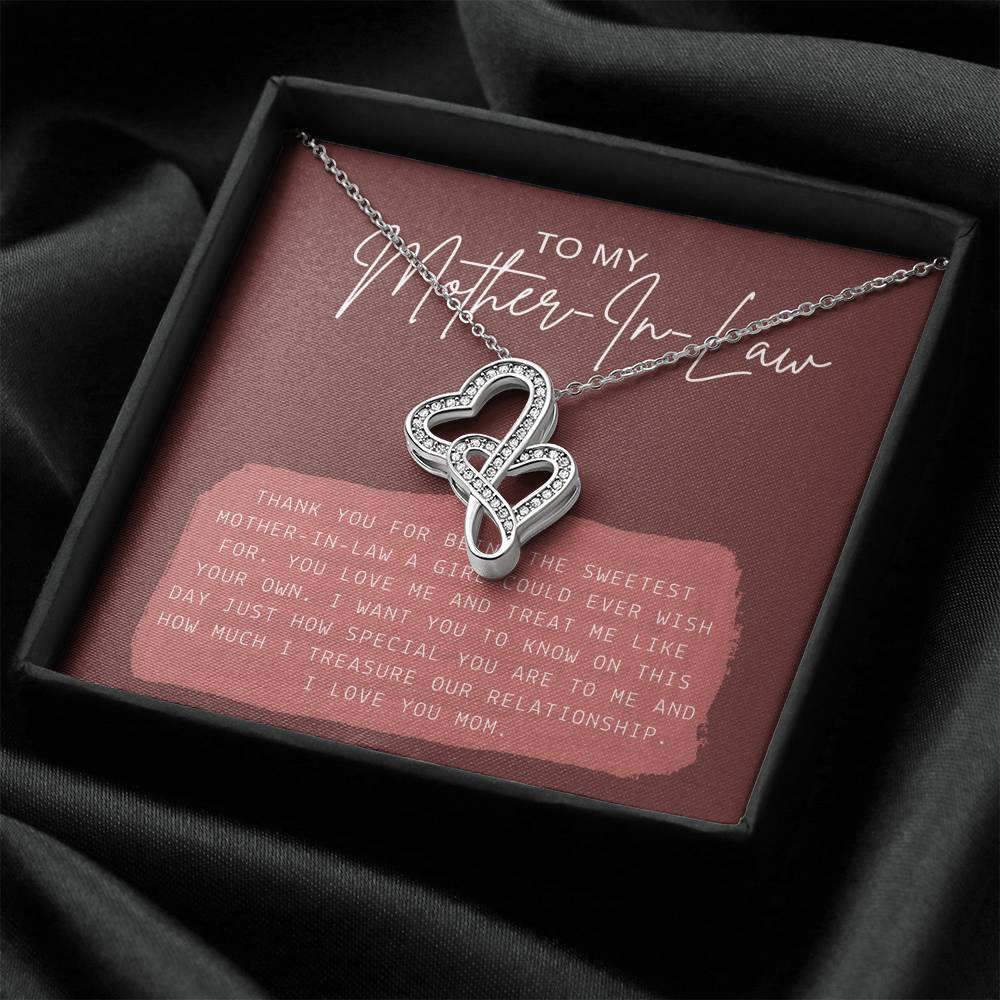 Personalized Necklace Gift For Women To My Mother In Law Step Mom Grandma Gift With The Message Card From Bride Groom Boyfriend Girlfriend