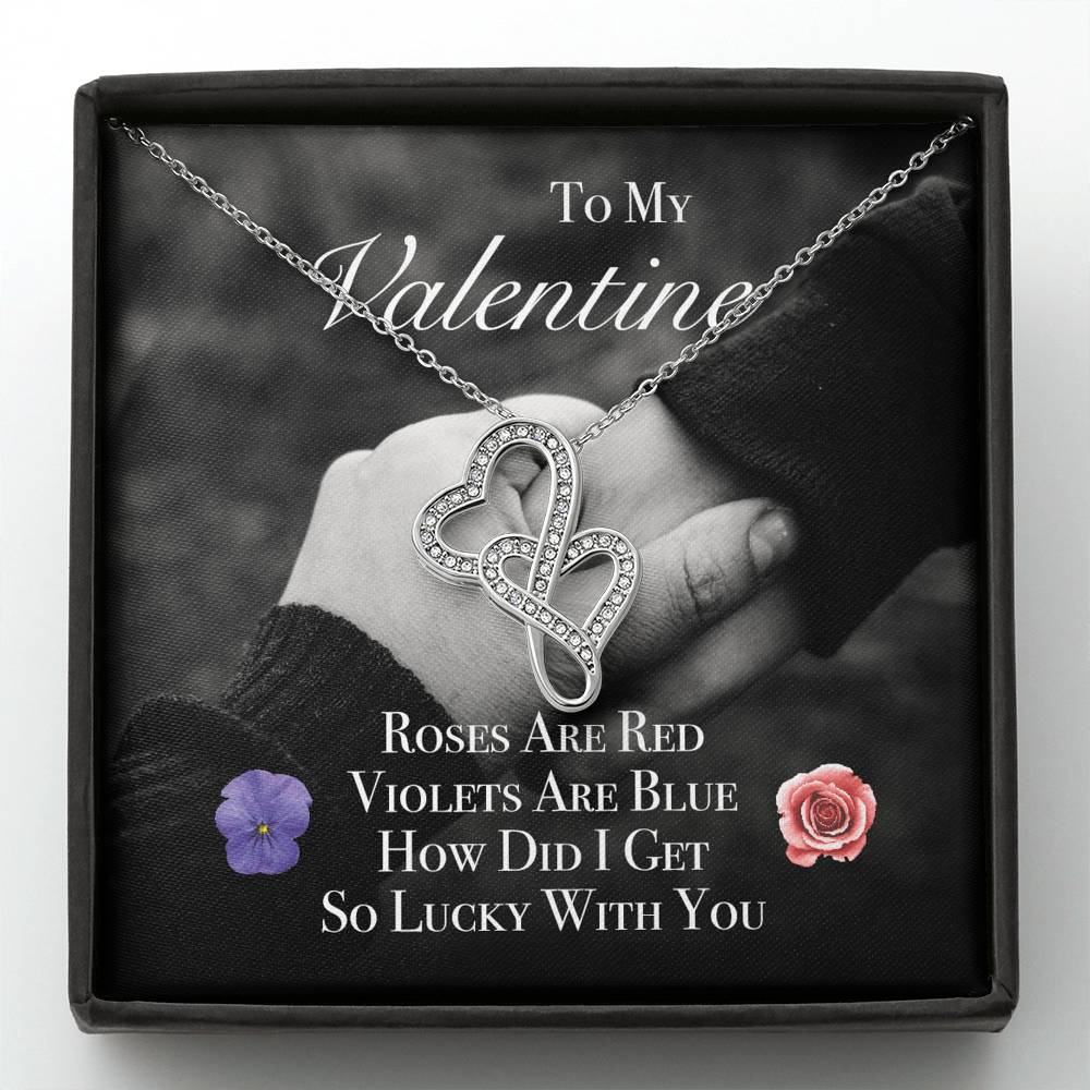 Personalized Necklace For Women To My Wife Girlfriend Pendent On Valentine's Day Birthday Anniversary Gift With The Message Card