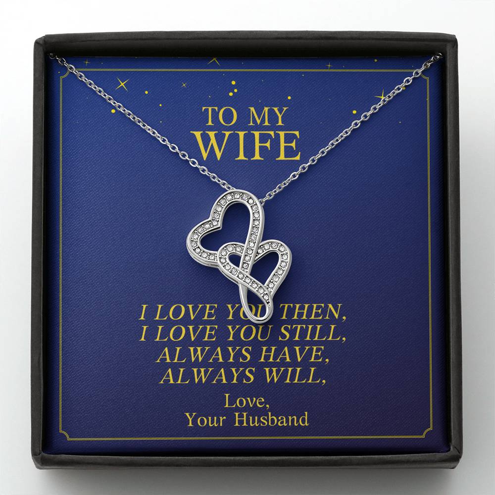 To My Wife Necklace Gift From Husband On Her Birthday Valentine's Day Anniversary Wedding Gift With The Message Card