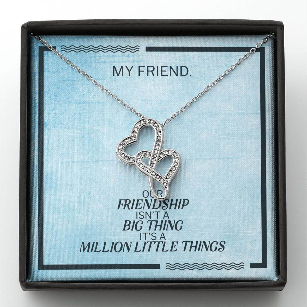 Modern Heart Necklace Gift To My Forever Friend On Birthday Engagement Party Pendent